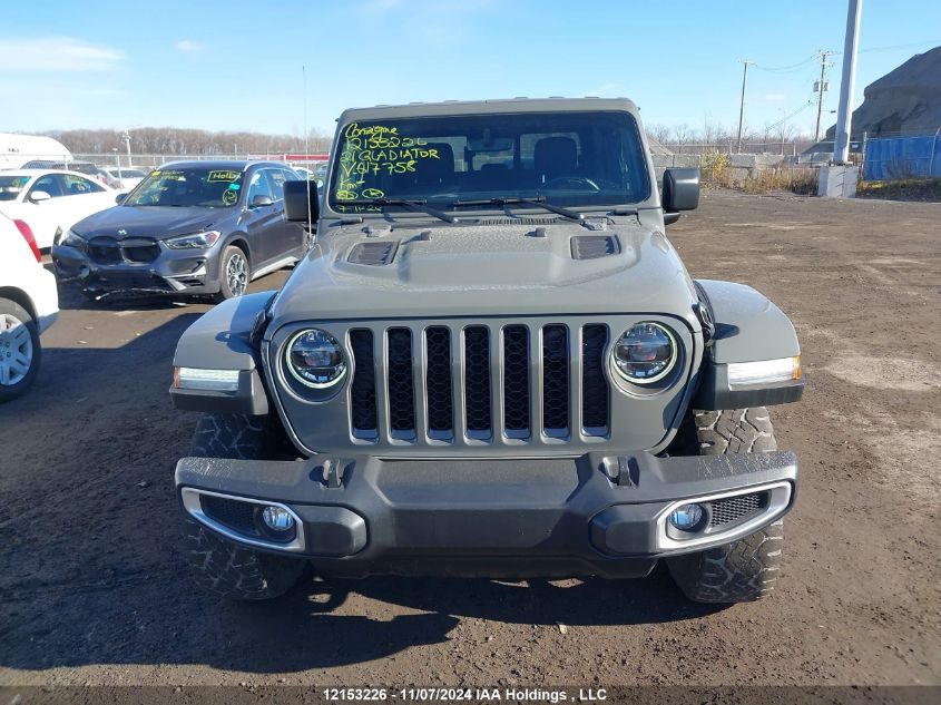 2021 Jeep Gladiator Rubicon VIN: 1C6JJTBG7ML617758 Lot: 12153226