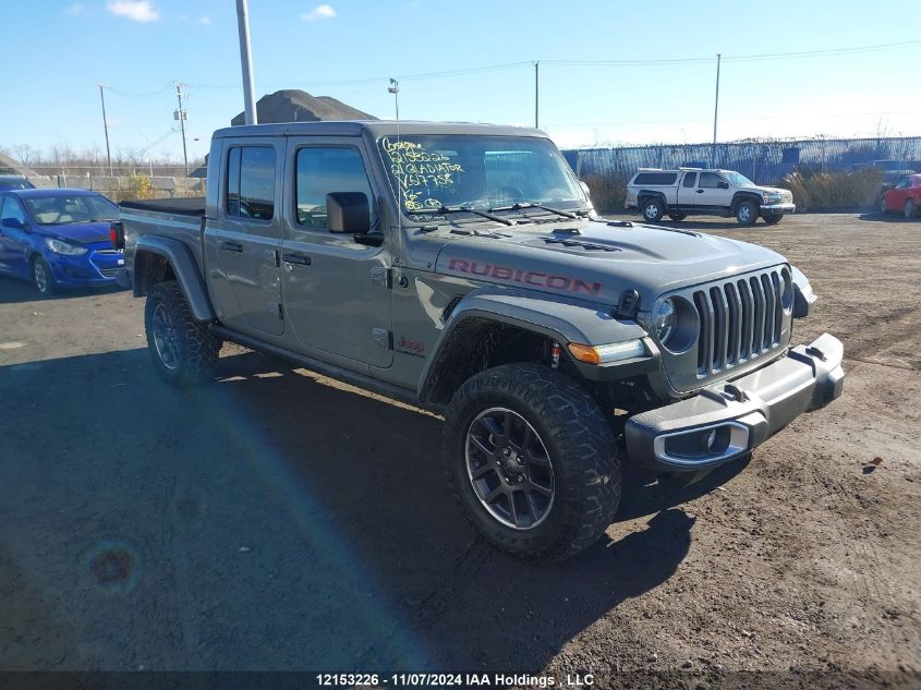 2021 Jeep Gladiator Rubicon VIN: 1C6JJTBG7ML617758 Lot: 12153226