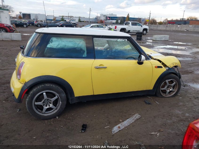 2003 Mini Cooper Hardtop VIN: WMWRC33413TE18830 Lot: 12153264