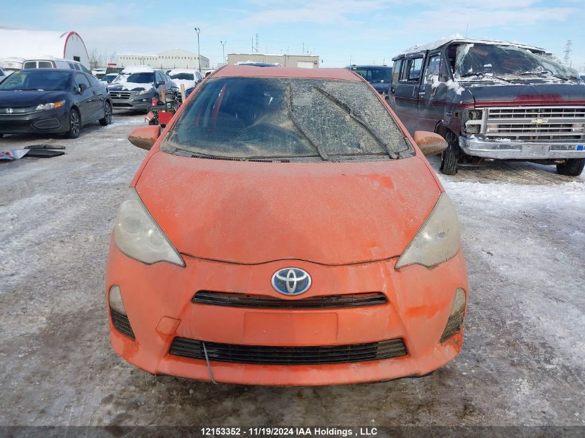 2012 Toyota Prius C VIN: JTDKDTB35C1002525 Lot: 12153352