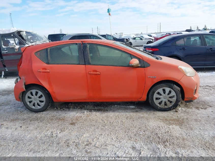 2012 Toyota Prius C VIN: JTDKDTB35C1002525 Lot: 12153352