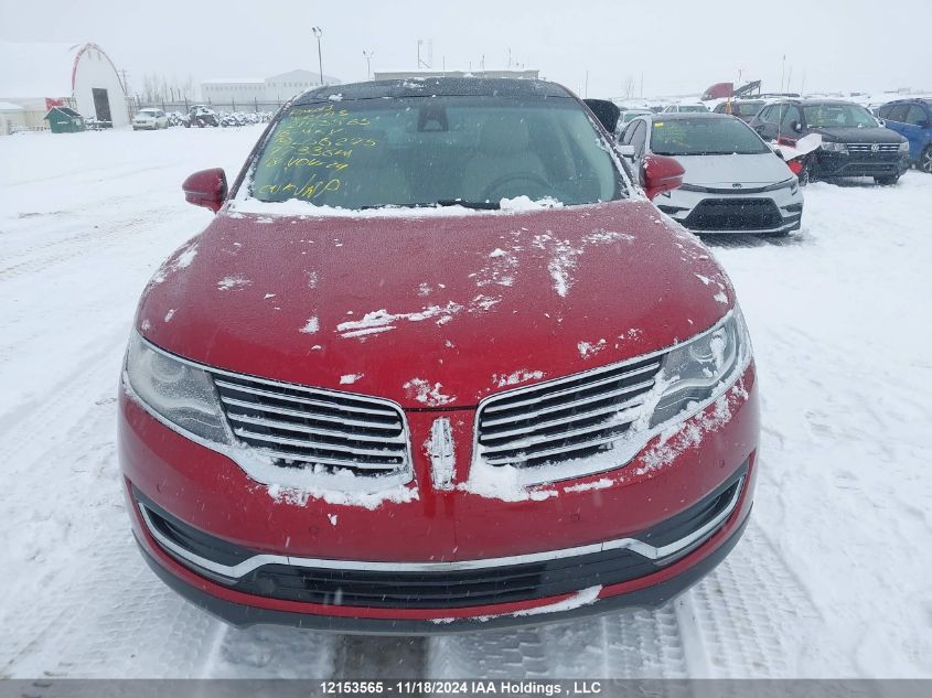 2016 Lincoln Mkx Reserve VIN: 2LMTJ8LP5GBL56275 Lot: 12153565