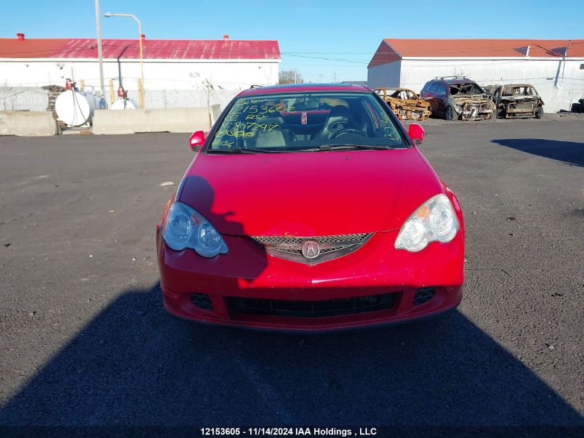 2002 Acura Rsx VIN: JH4DC54892C807297 Lot: 12153605