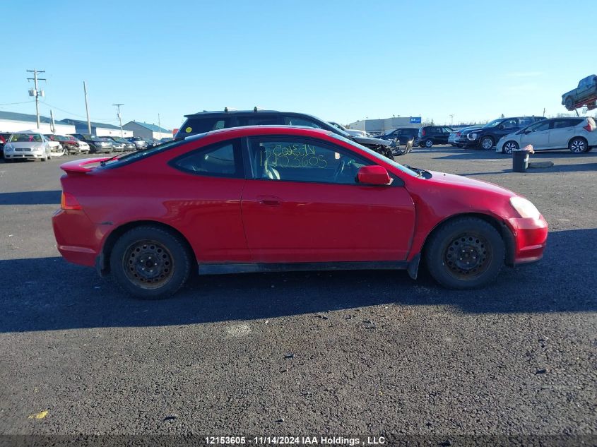 2002 Acura Rsx VIN: JH4DC54892C807297 Lot: 12153605