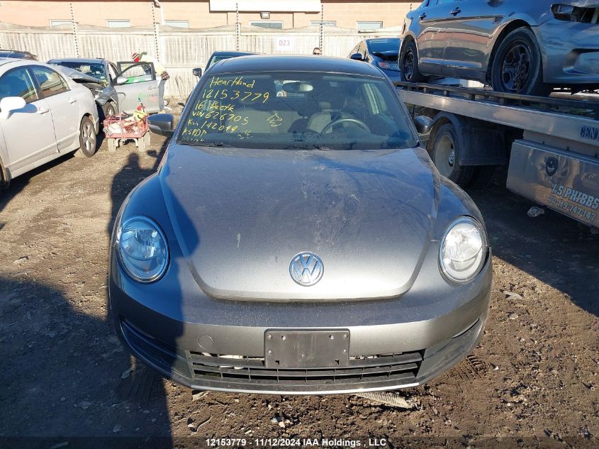 2016 Volkswagen Beetle Coupe VIN: 3VWJ07AT7GM626705 Lot: 12153779