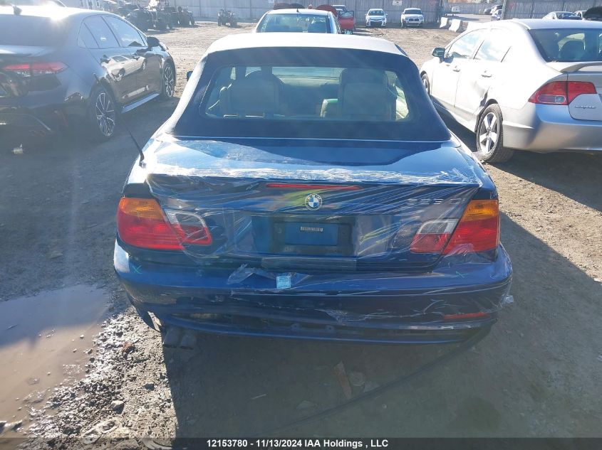 2000 BMW 3 Series VIN: WBABR3348YEG01377 Lot: 12153780