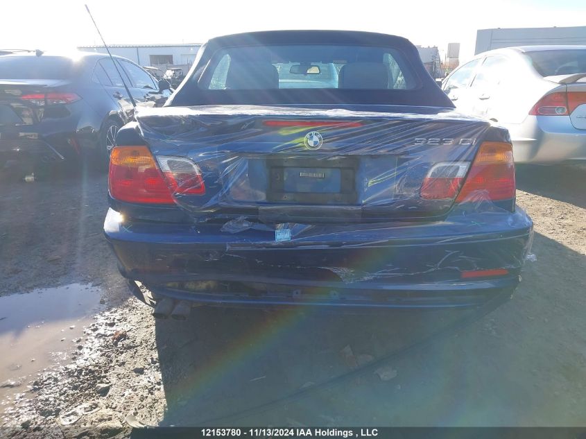 2000 BMW 3 Series VIN: WBABR3348YEG01377 Lot: 12153780