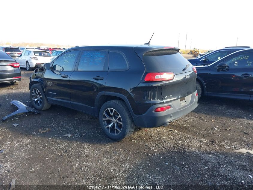 2016 Jeep Cherokee Sport VIN: 1C4PJMABXGW125078 Lot: 12154217