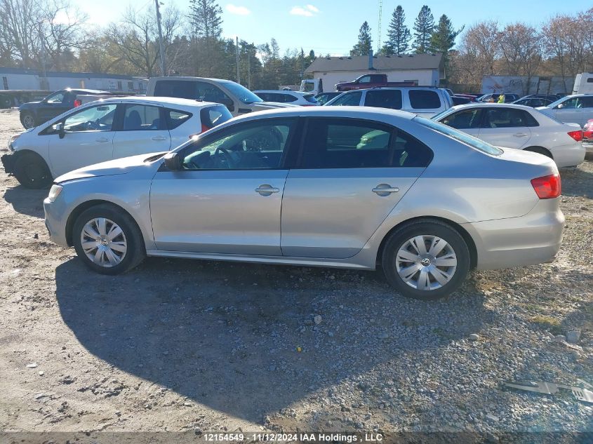 2012 Volkswagen Jetta Sedan VIN: 3VW2K7AJ4CM348823 Lot: 12154549