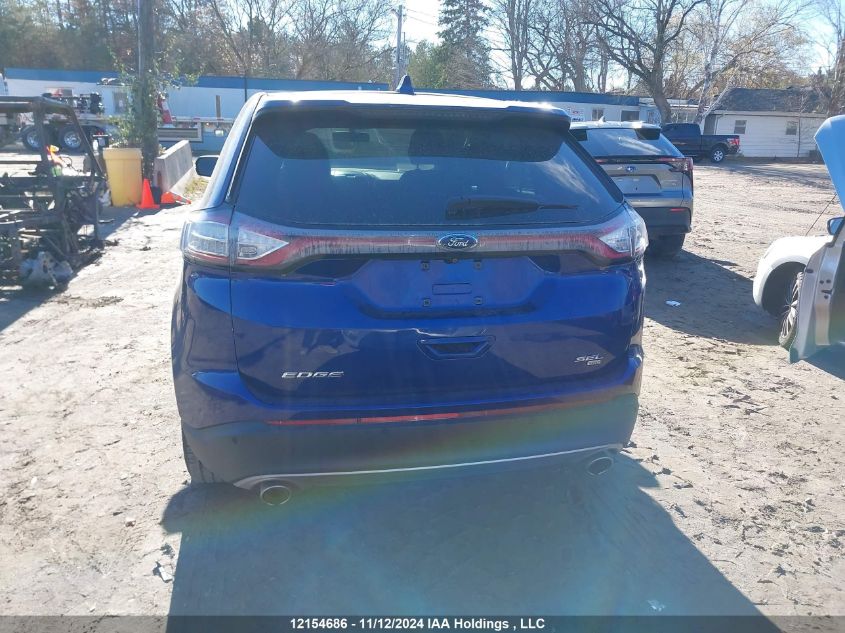 2015 Ford Edge Sel VIN: 2FMTK4J83FBB18176 Lot: 12154686