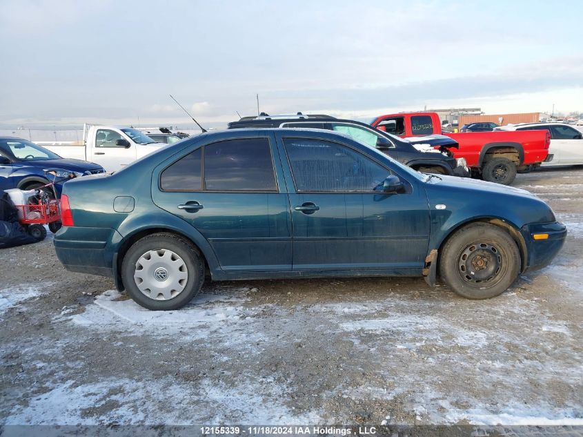 2001 Volkswagen Jetta Gls VIN: 3VWSB29M81M204352 Lot: 12155339