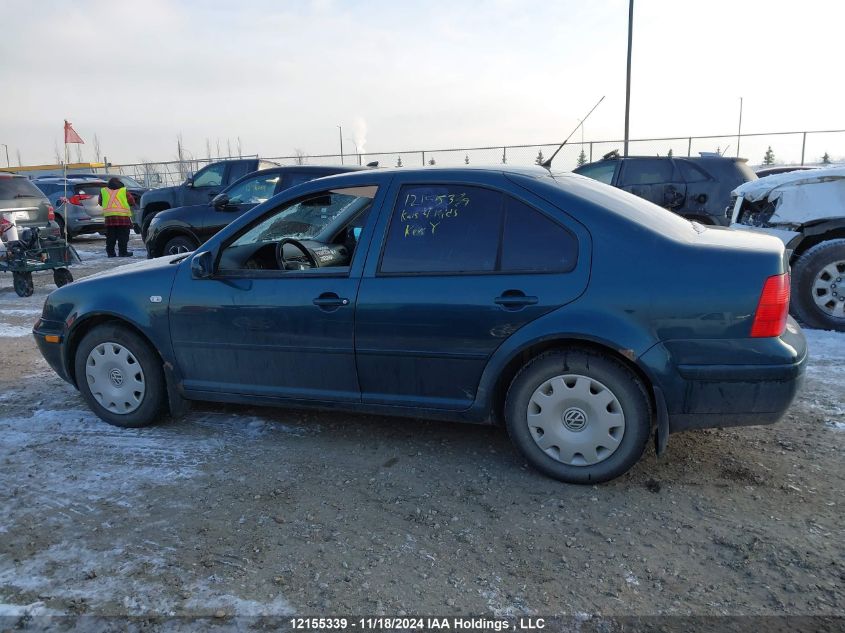 2001 Volkswagen Jetta Gls VIN: 3VWSB29M81M204352 Lot: 12155339