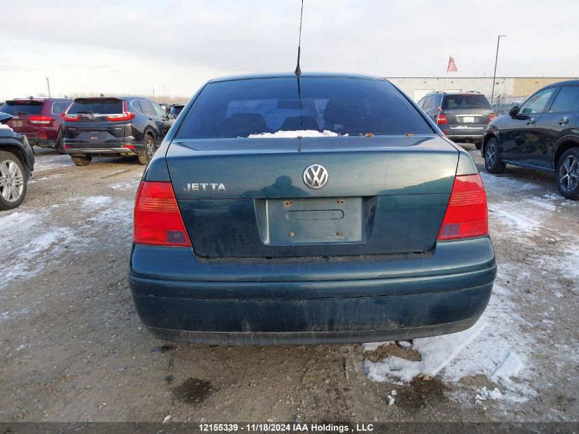 2001 Volkswagen Jetta Gls VIN: 3VWSB29M81M204352 Lot: 12155339