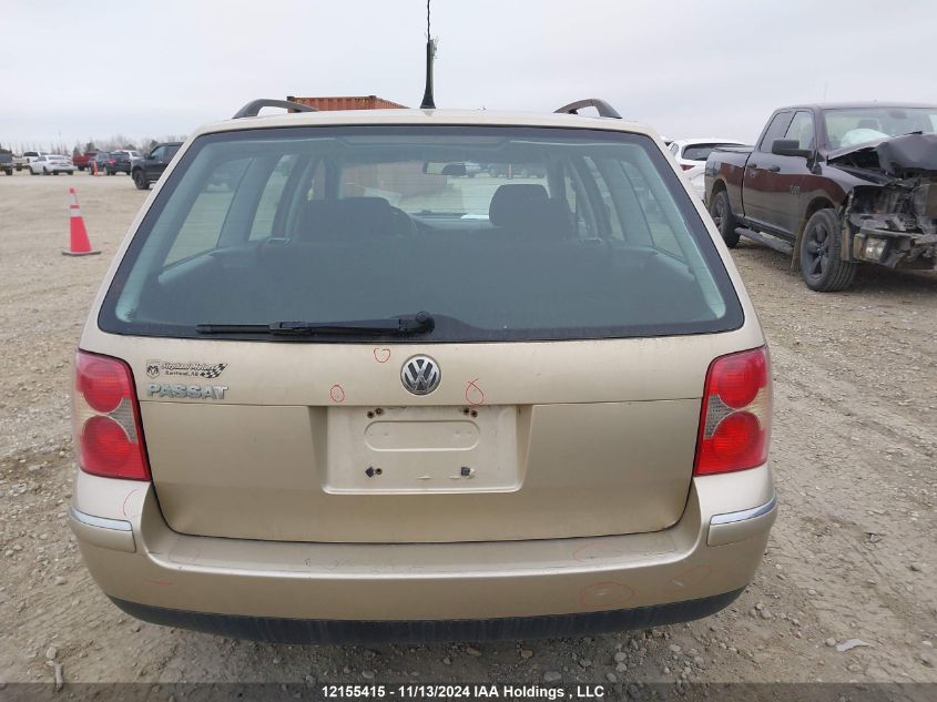 2003 Volkswagen Passat VIN: WVWVD23B43E002229 Lot: 12155415