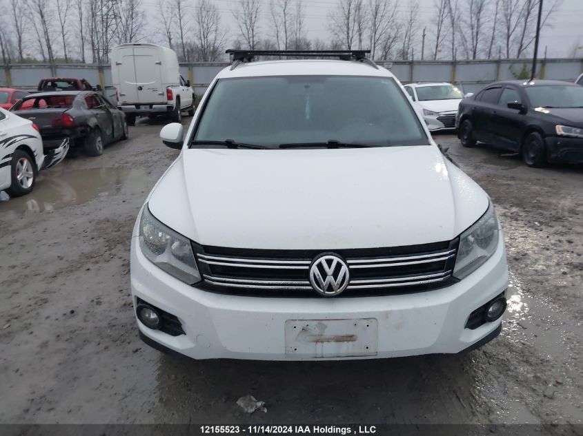 2015 Volkswagen Tiguan VIN: WVGKV7AX3FW539776 Lot: 12155523