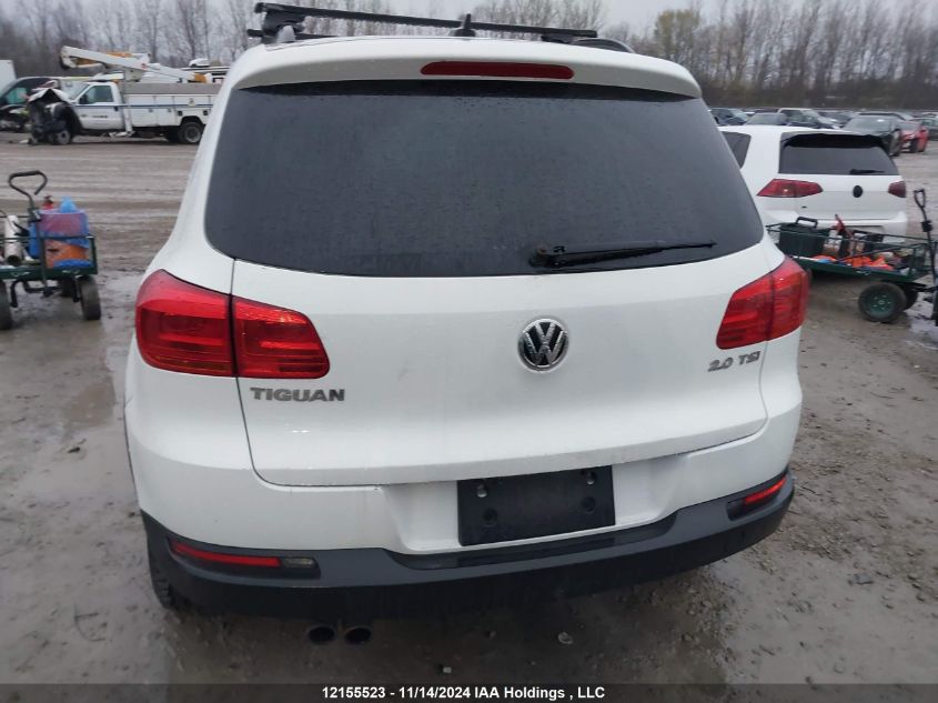 2015 Volkswagen Tiguan VIN: WVGKV7AX3FW539776 Lot: 12155523