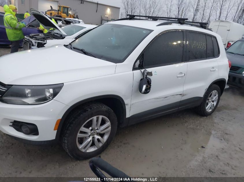 2015 Volkswagen Tiguan VIN: WVGKV7AX3FW539776 Lot: 12155523