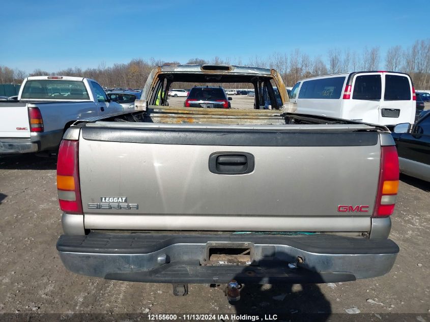 1999 GMC Sierra 1500 VIN: 2GTEC19V6X1560654 Lot: 12155600