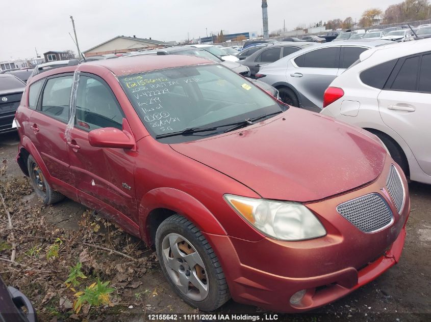 2006 Pontiac Vibe VIN: 5Y2SL65866Z422229 Lot: 12155642