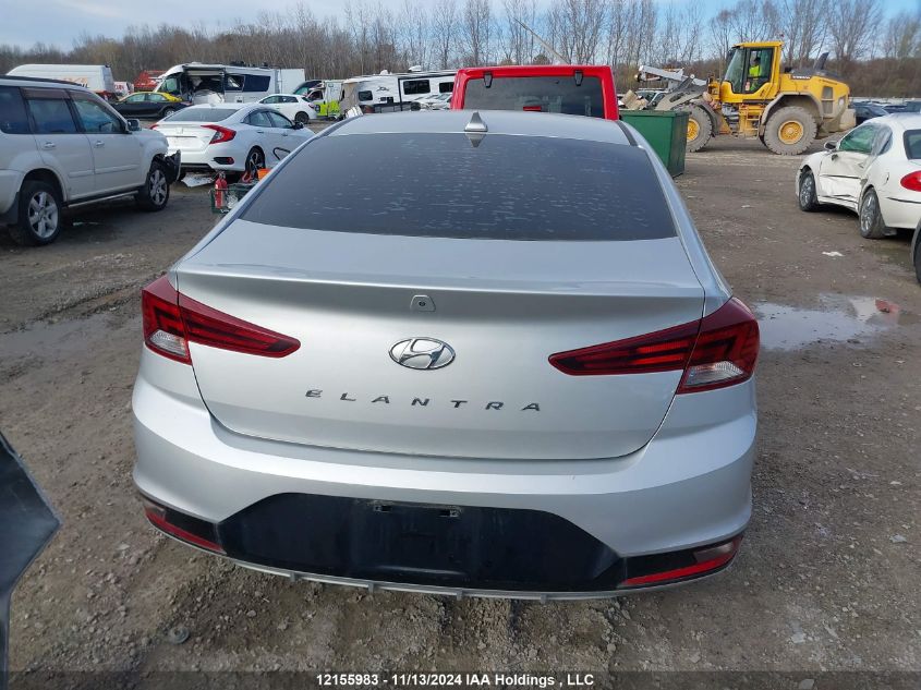 2019 Hyundai Elantra Sel/Value/Limited VIN: KMHD84LF2KU750265 Lot: 12155983