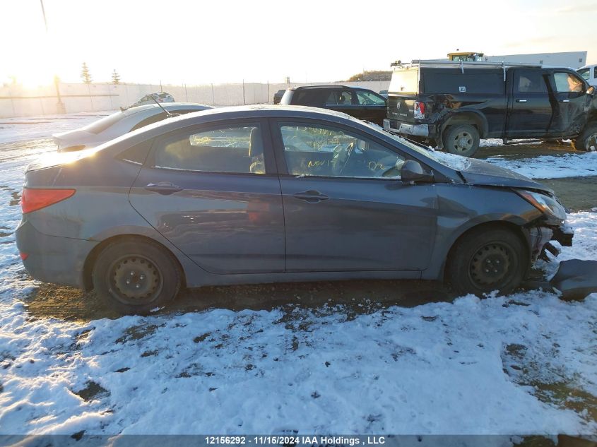 2013 Hyundai Accent Gls/Gs VIN: KMHCT4AE5DU301198 Lot: 12156292