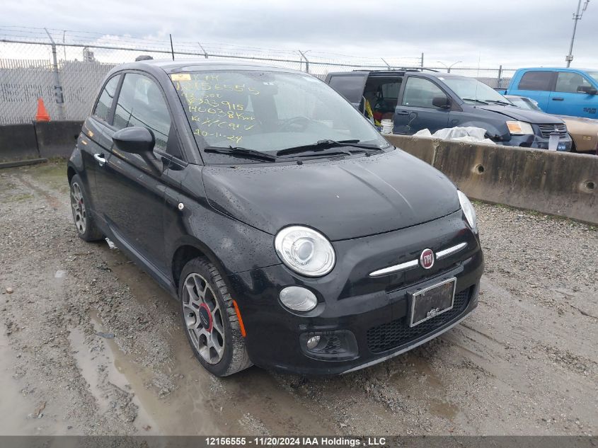 2012 Fiat 500 Sport VIN: 3C3CFFBRXCT323915 Lot: 12156555