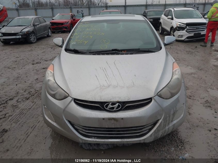 2011 Hyundai Elantra Gls/Limited VIN: 5NPDH4AE0BH033338 Lot: 12156562