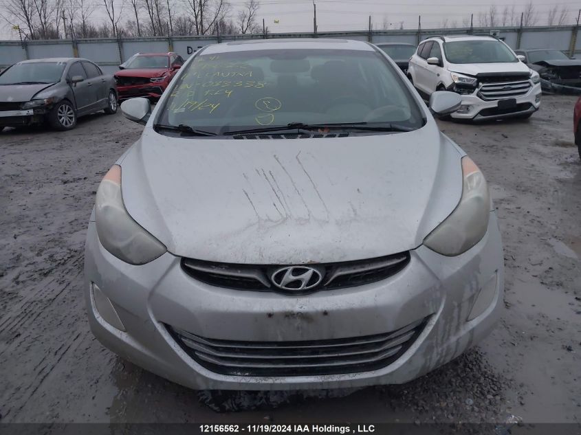 2011 Hyundai Elantra Gls/Limited VIN: 5NPDH4AE0BH033338 Lot: 12156562