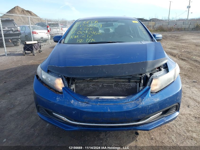 2015 Honda Civic Sedan VIN: 2HGFB2F46FH005462 Lot: 12156669