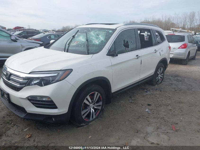 2017 Honda Pilot Ex VIN: 5FNYF6H36HB502253 Lot: 12156805