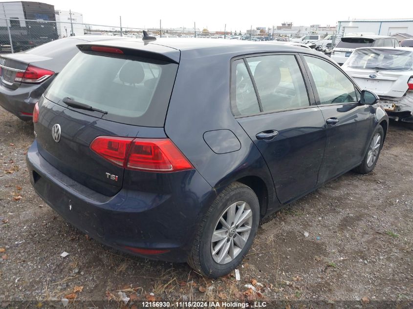 2016 Volkswagen Golf VIN: 3VW217AU2GM068496 Lot: 12156930