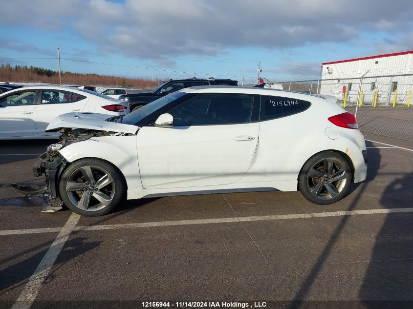 2013 Hyundai Veloster Turbo VIN: KMHTC6AE9DU115482 Lot: 12156944