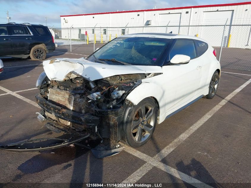 2013 Hyundai Veloster Turbo VIN: KMHTC6AE9DU115482 Lot: 12156944