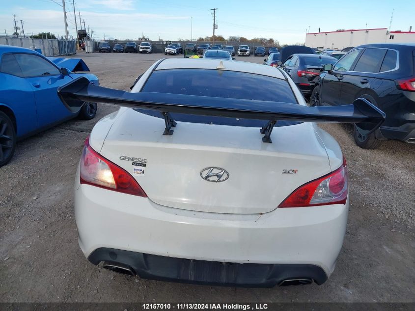 2012 Hyundai Genesis Coupe 2.0T VIN: KMHHT6KD0CU066666 Lot: 12157010