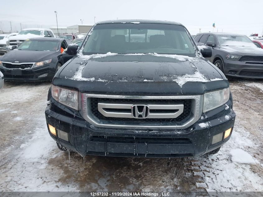 2011 Honda Ridgeline Rtl VIN: 5FPYK1F54BB501250 Lot: 12157232