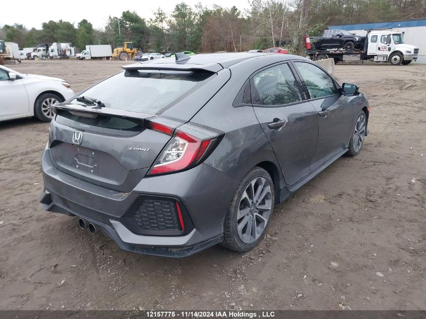 2018 Honda Civic Hatchback VIN: SHHFK7H46JU300566 Lot: 12157775