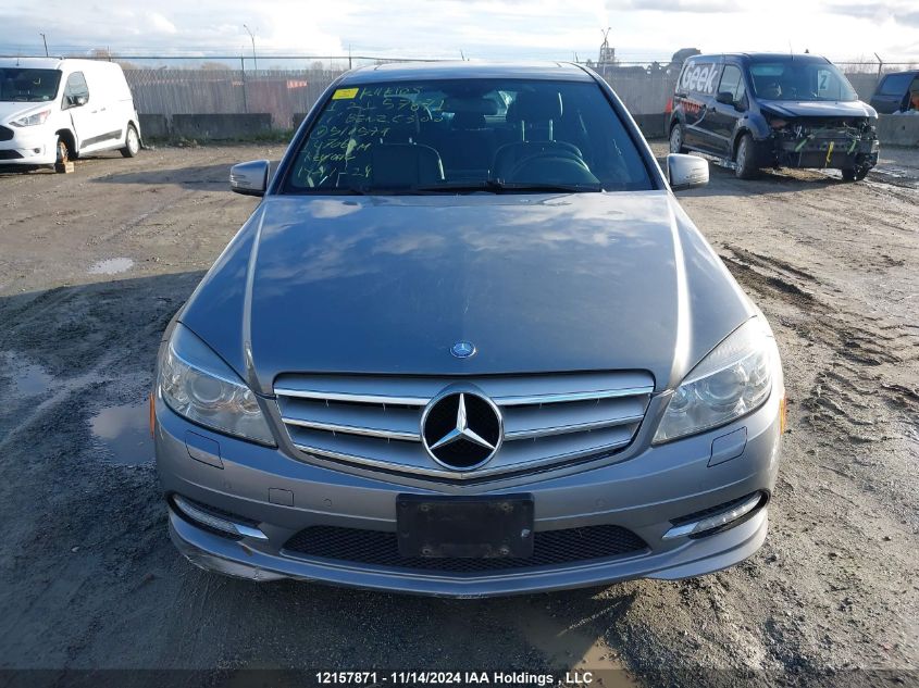 2011 Mercedes-Benz C 300 4Matic VIN: WDDGF8BB4BA510574 Lot: 12157871