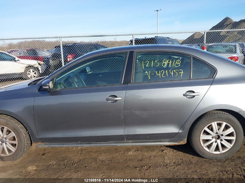 2012 Volkswagen Jetta VIN: 3VWDK7AJ8CM421457 Lot: 12158918