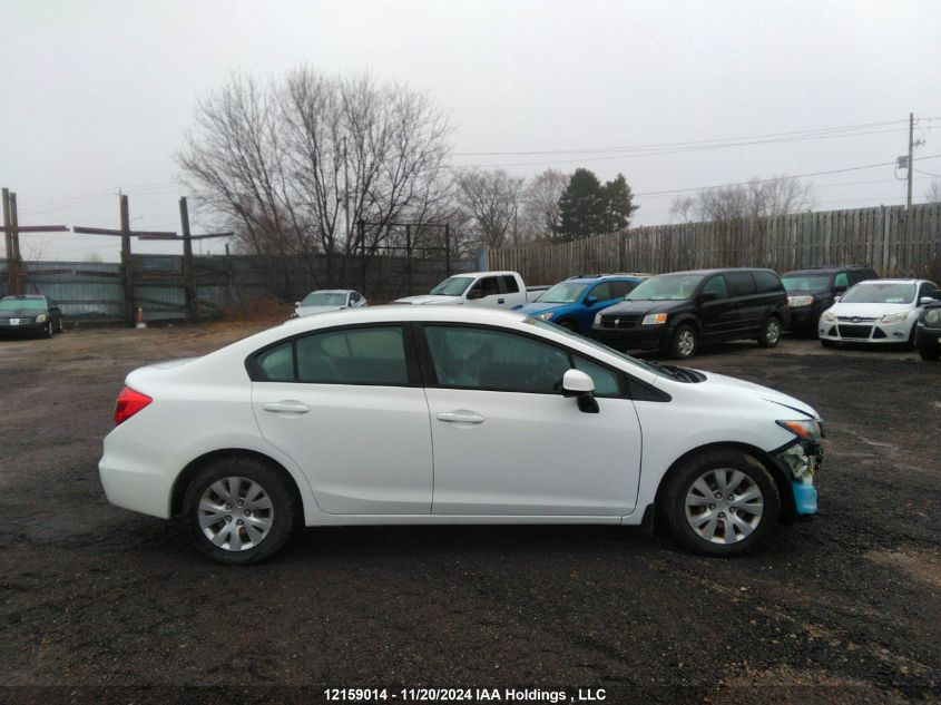 2012 Honda Civic Lx VIN: 2HGFB2F41CH035111 Lot: 12159014