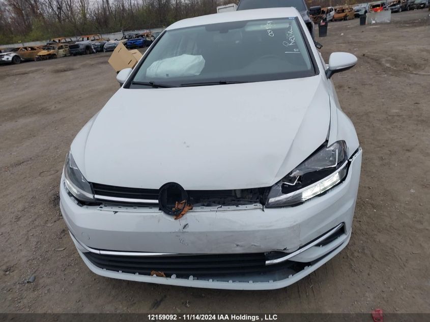 2019 Volkswagen Golf S/Se VIN: 3VWG57AU2KM022654 Lot: 12159092