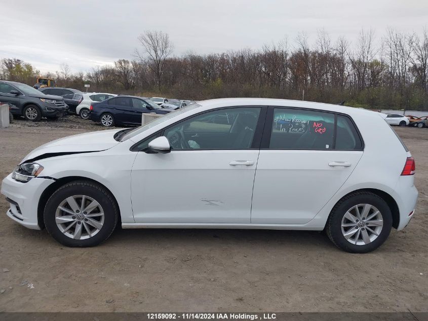 2019 Volkswagen Golf S/Se VIN: 3VWG57AU2KM022654 Lot: 12159092