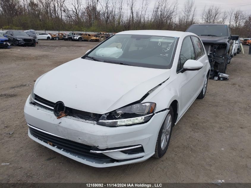 2019 Volkswagen Golf S/Se VIN: 3VWG57AU2KM022654 Lot: 12159092