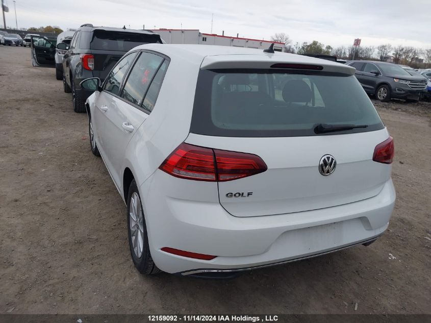 2019 Volkswagen Golf S/Se VIN: 3VWG57AU2KM022654 Lot: 12159092