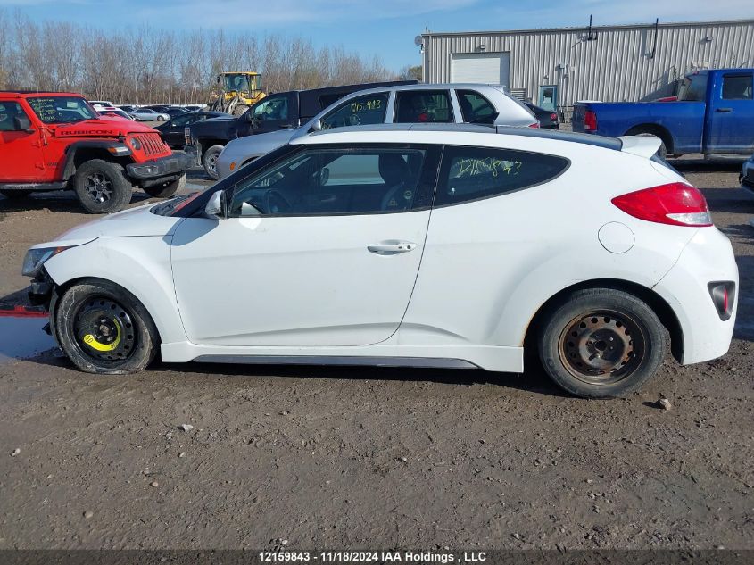 2016 Hyundai Veloster Turbo VIN: KMHTC6AE0GU251942 Lot: 12159843