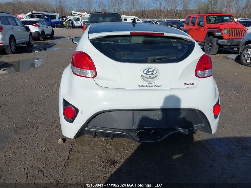 2016 Hyundai Veloster Turbo VIN: KMHTC6AE0GU251942 Lot: 12159843