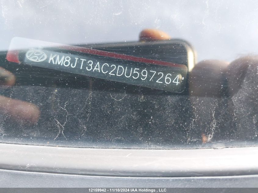 2013 Hyundai Tucson Gl/Gls/L/Premium VIN: KM8JT3AC2DU597264 Lot: 12159942