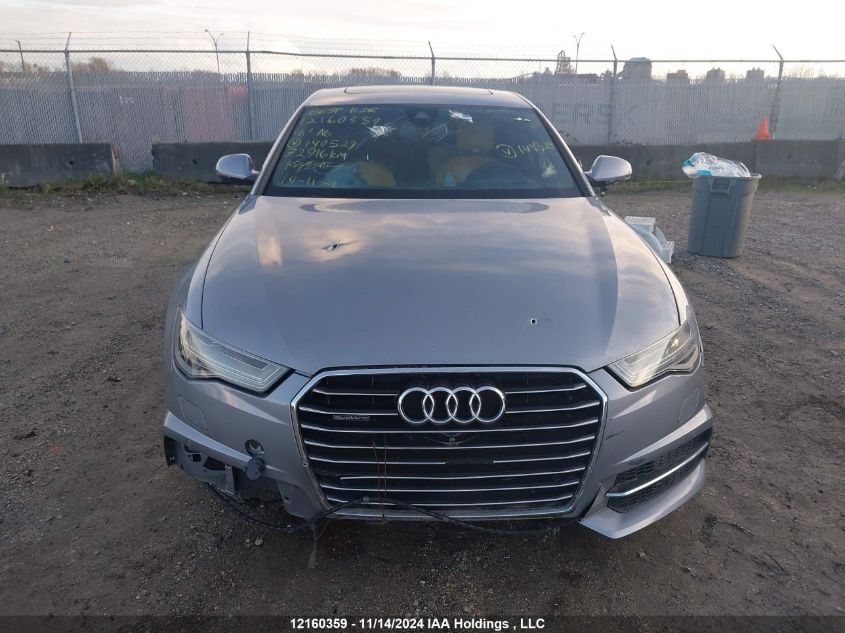 2016 Audi A6 Quattro Prog/Technik S Ln VIN: WAUJGAFC5GN140529 Lot: 12160359