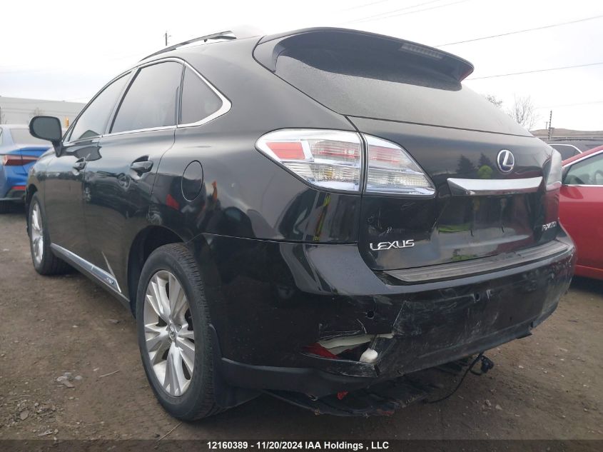 2010 Lexus Rx 450 VIN: JTJBC1BA8A2400547 Lot: 12160389