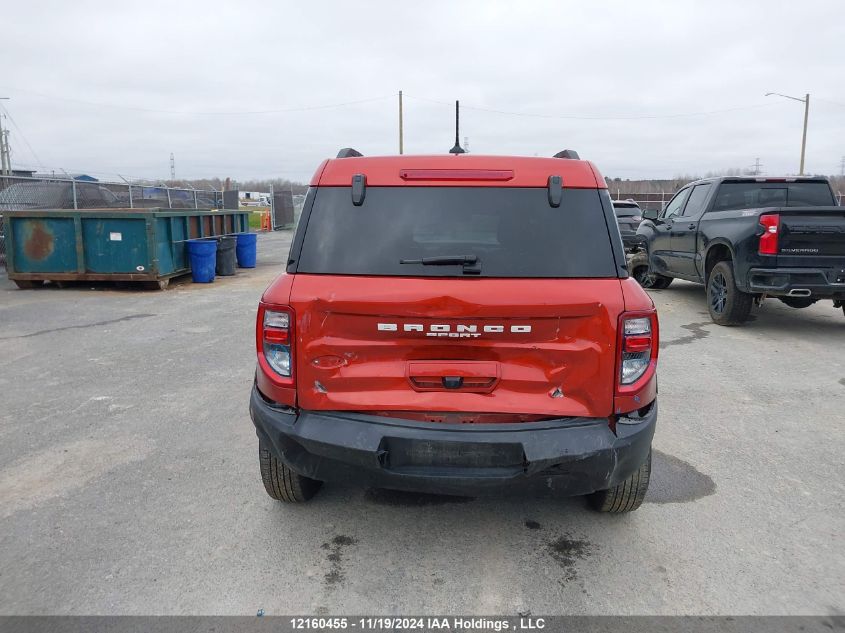 2023 Ford Bronco Sport Big Bend VIN: 3FMCR9B63PRE18325 Lot: 12160455