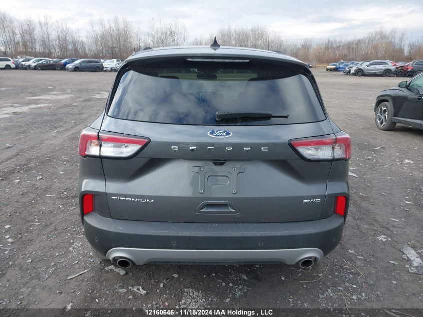 2022 Ford Escape Titanium VIN: 1FMCU9J93NUA55220 Lot: 12160646